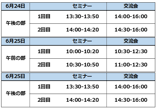 タイムスケジュール